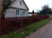 Забор из штакетника